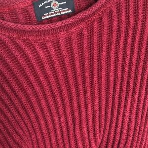 American Eagle Outfitters Burgundy Crewneck Sweater